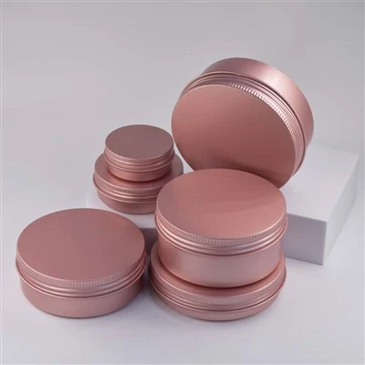 49*18 størrelse 25ml Rose Pink tilpasset tryk aluminiumsbeholder med låg